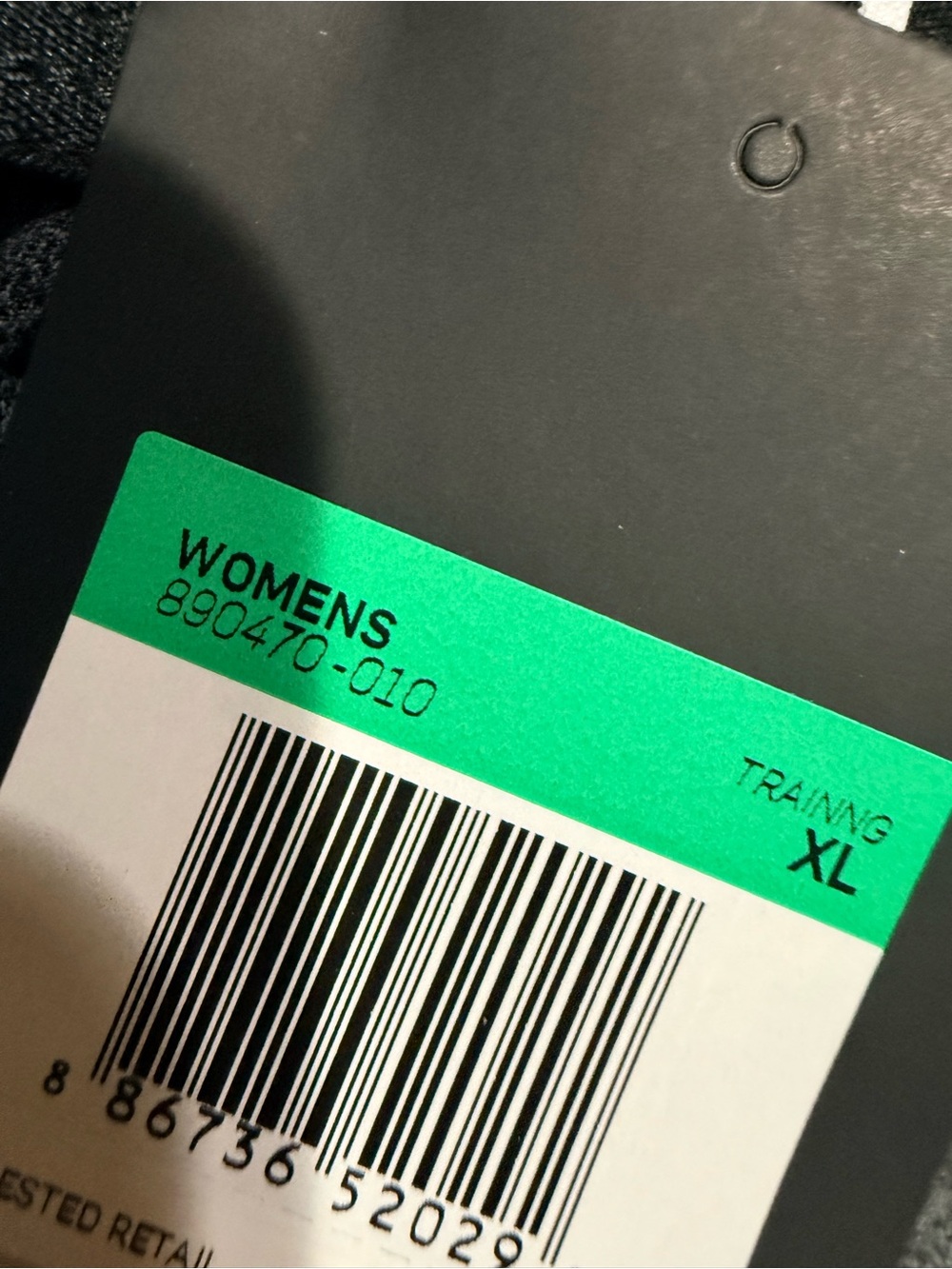 Nike Women’s Black Heather Tempo Shorts with Branded Waistband Sz. XL NWT - Picture 3 of 4